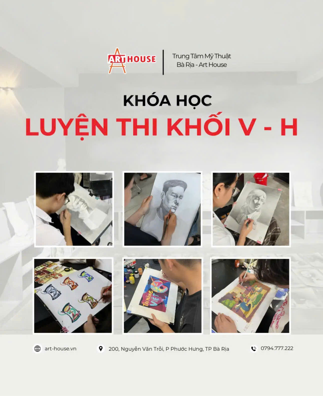 Luyện thi mỹ thuật tại Bà Rịa